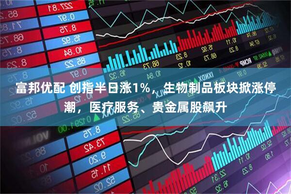 富邦优配 创指半日涨1%，生物制品板块掀涨停潮，医疗服务、贵金属股飙升